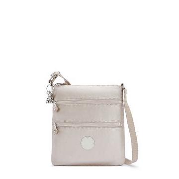 Kipling Keiko Metallic Crossbody Mini Táska Bézs | HU 1334HA